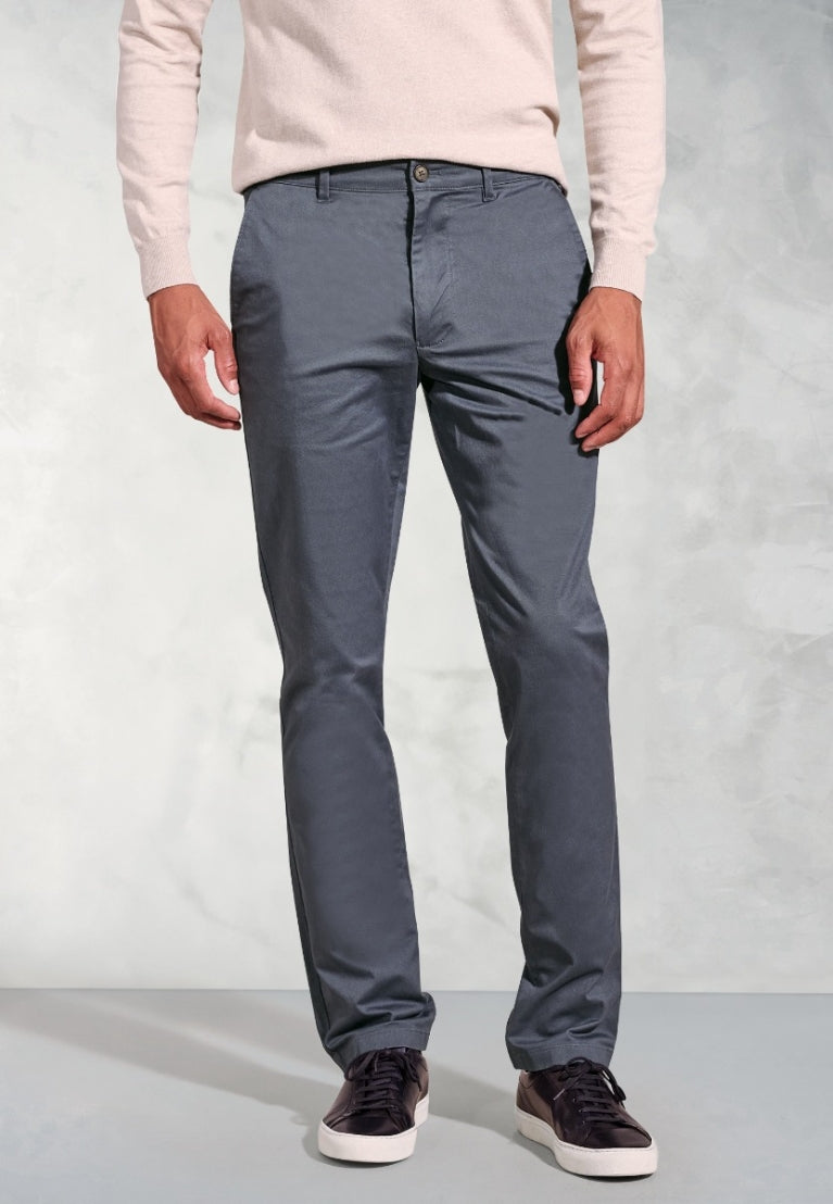 80508 Tailored Fit  Stretch Cotton Chinos. Available in 9 shades.