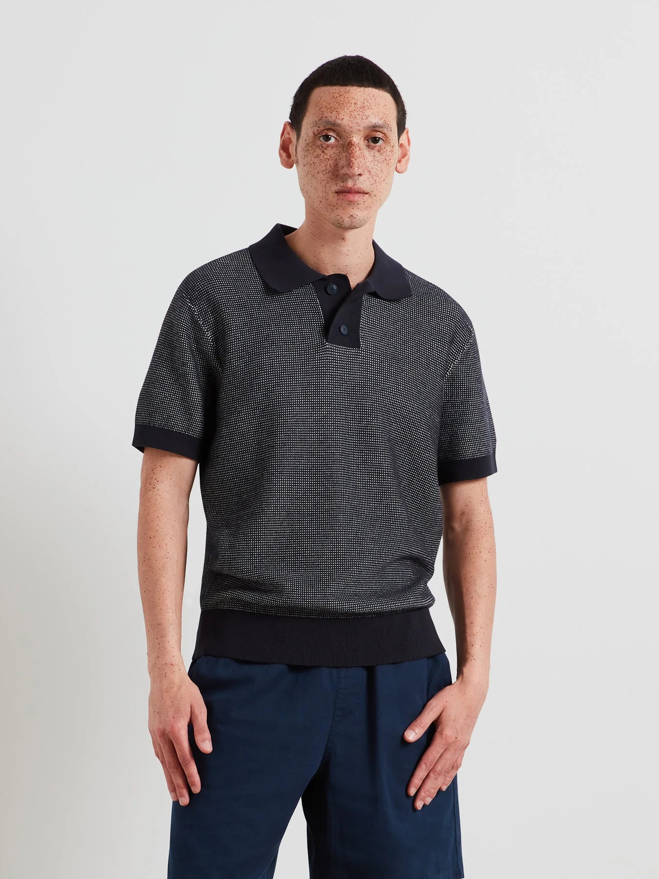 FARAH  F4GSG026  - Knitted Polo Shirt