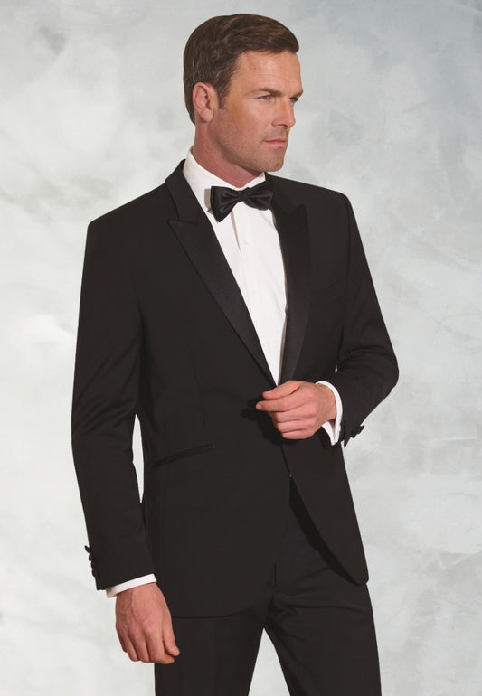 Sapphire Black Wool Blend Dinner Suit