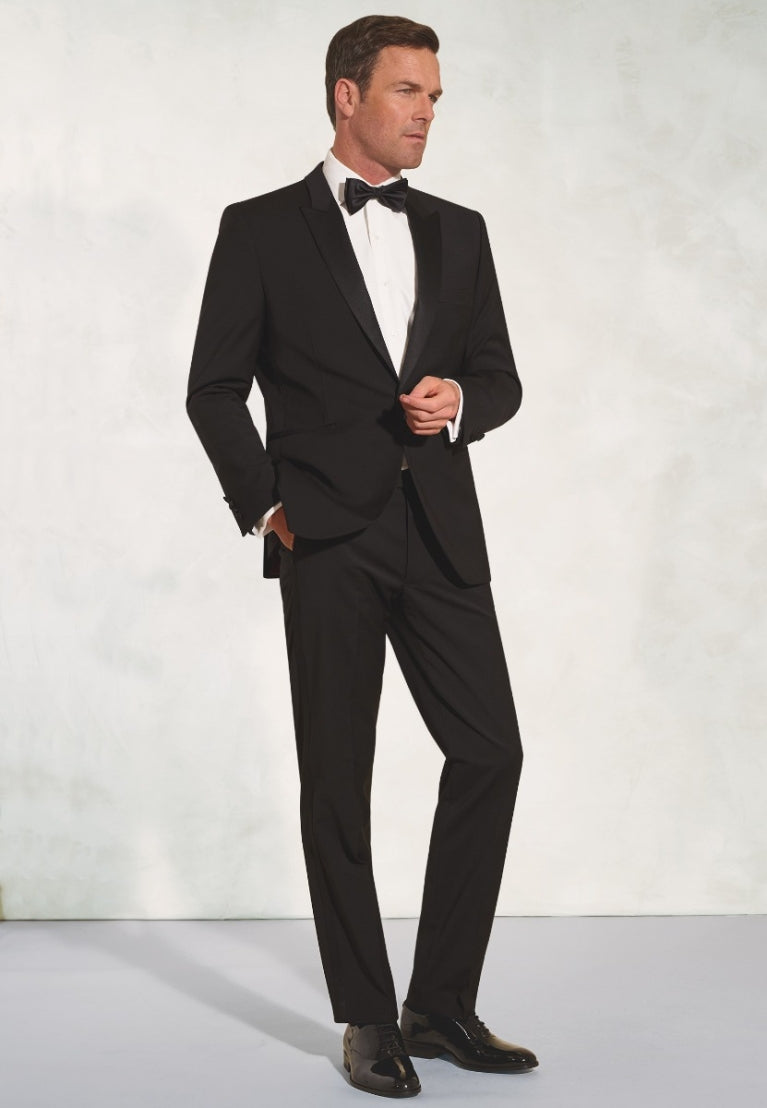 Sapphire Black Wool Blend Dinner Suit