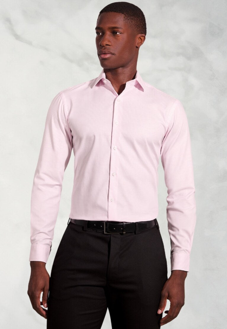 Regular Fit Blue Stripe Cotton Shirt