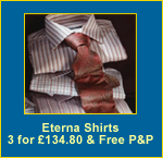 Eterna Shirts 3 for £120 & Free P&P