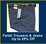 Farah Trousers from £29.95 a pair